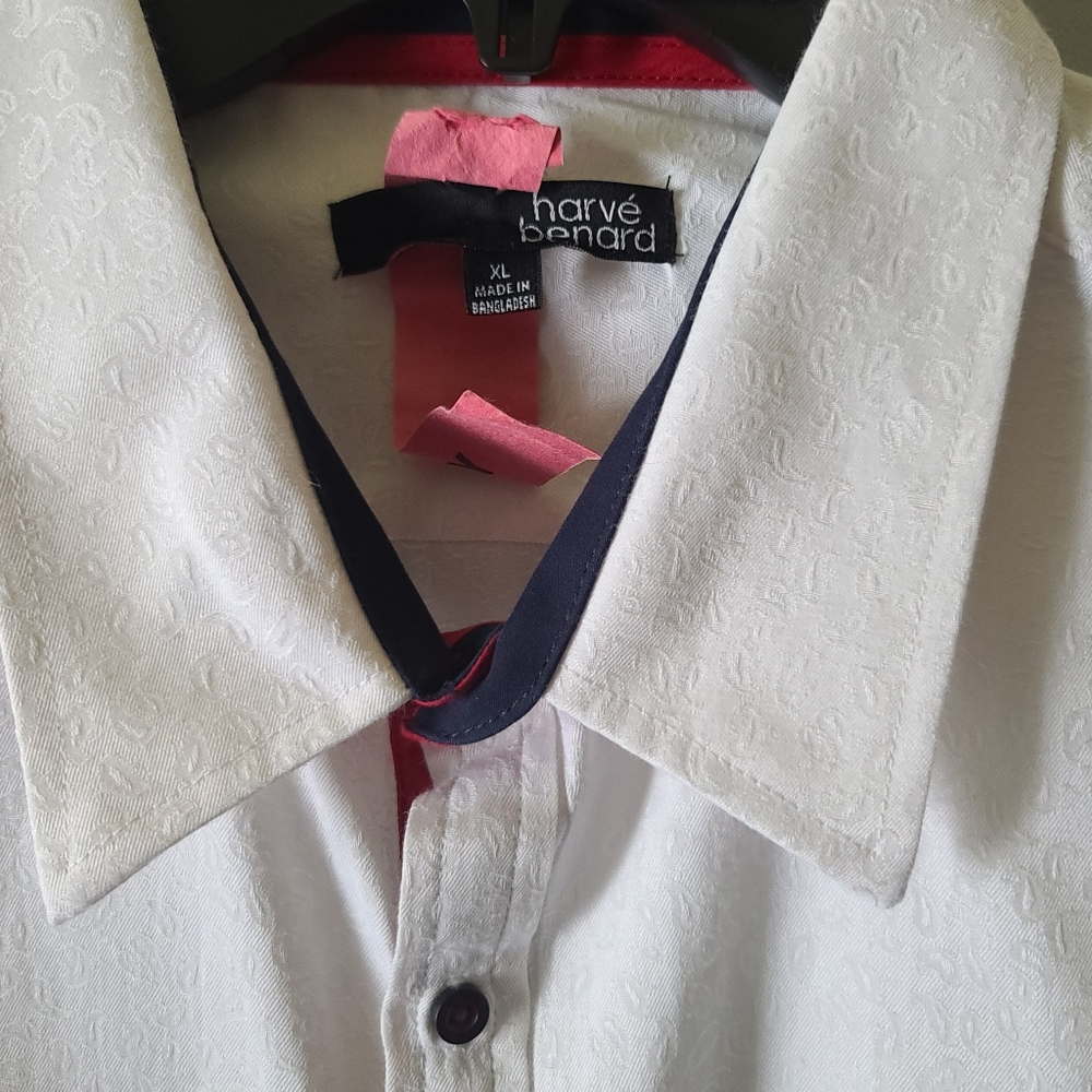 Harvé Bernard Paisley Button Down Shirt